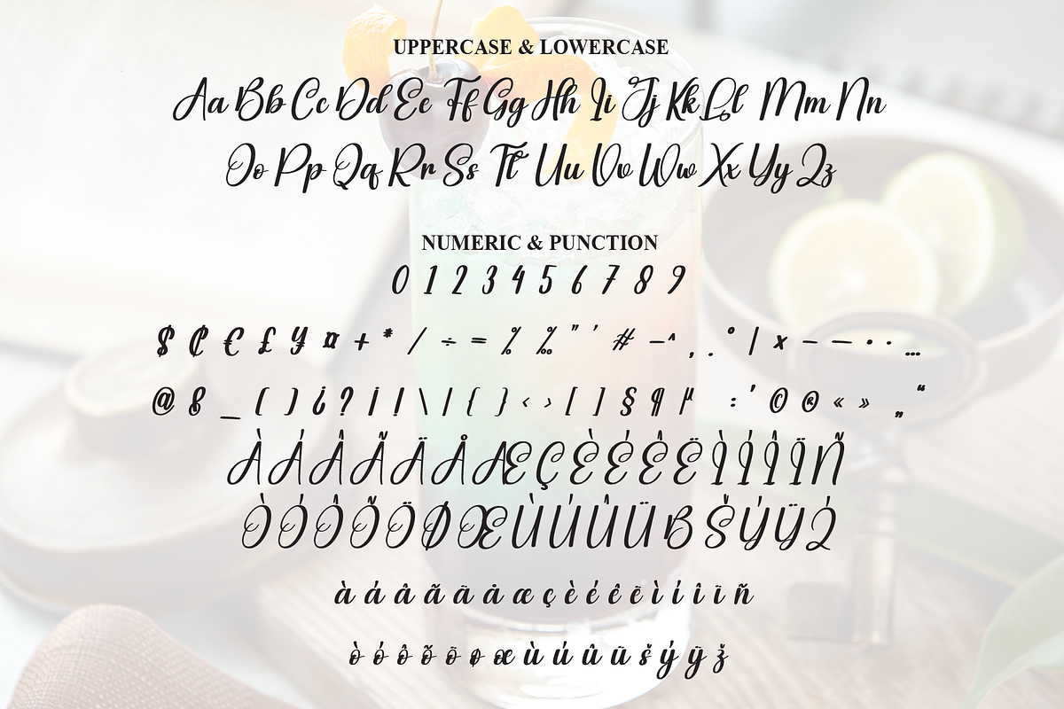 Cocktail | Script Font, a Handwritten Font by Scratchones (Photo 7 of 9)