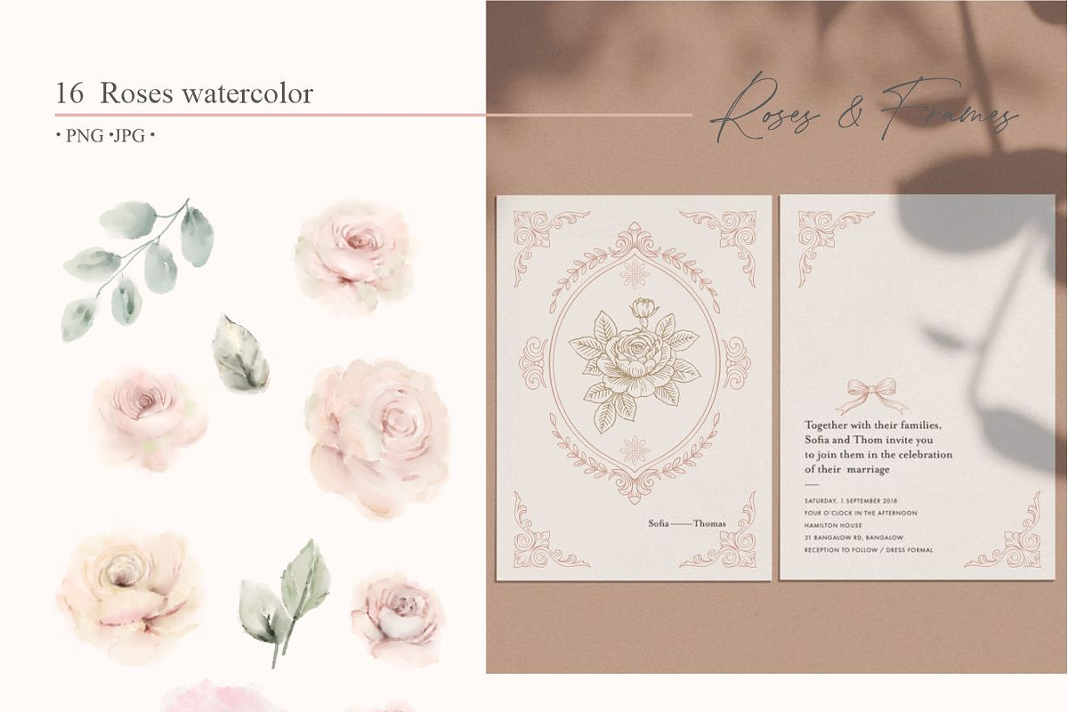 Roses and Frames, a Pattern Graphic by Collection by VY (Photo 8 of 10)