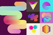 Blender 2: 160 Gradient Blend Shapes, an Object Graphic by RuleByArt (Thumbnail 13 of 23)