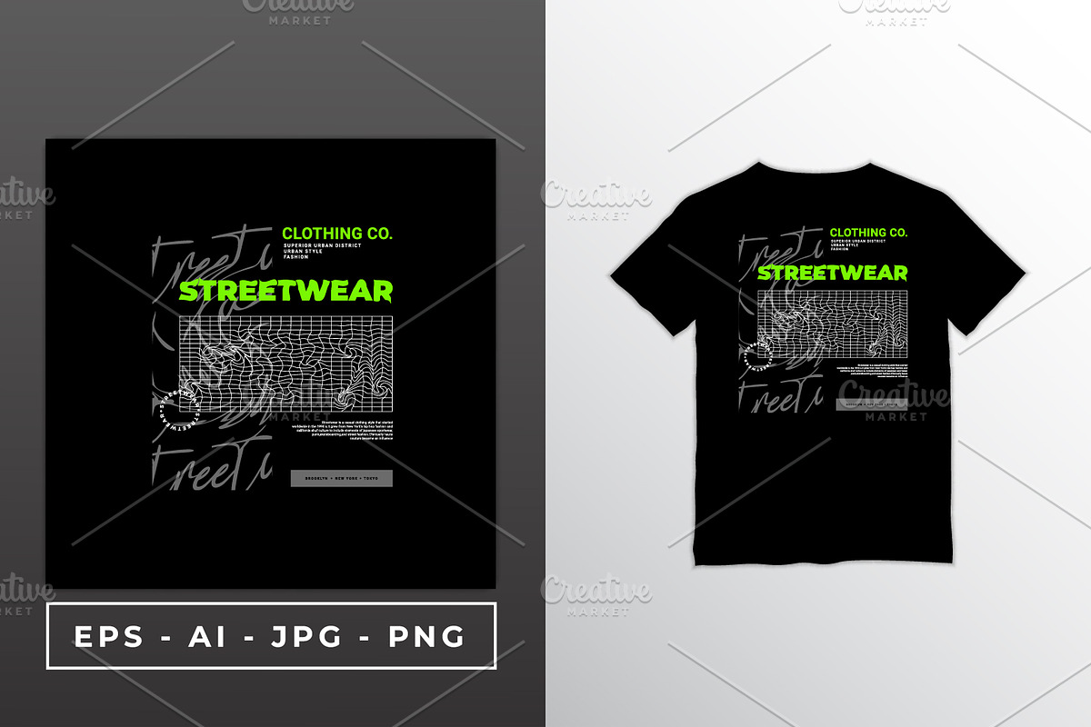 Streetwear t-shirt design, a Print Template by Vervenaaa3