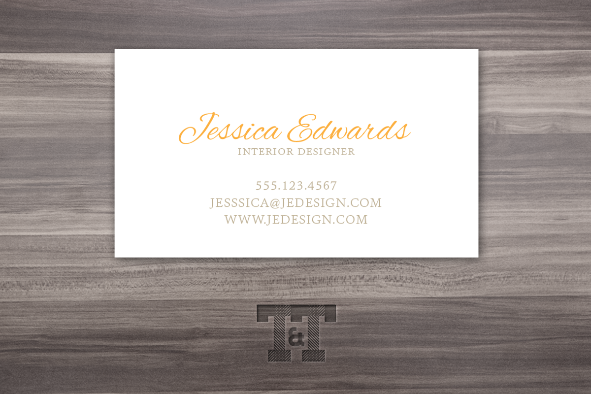 Elegant Pumpkin Business Card, a Business Card Template by Twilight & Twine (Photo 2 of 3)