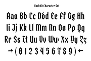 Rackbit - Display Blackletter Pixel, a Blackletter Font by Griyo Type (Thumbnail 3 of 10)