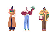 People prepare for Christmas set, a Person Illustration by Good Studio (Thumbnail 3 of 6)