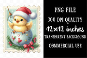 Cute Christmas Animal Postage Stamp, an Illustration by Designking (Thumbnail 4 of 5)