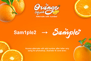 Orange Squash Script, a Script Font by khurasan (Thumbnail 6 of 8)