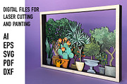 plant laser cut files, an Object Graphic by HelloWood (Thumbnail 4 of 4)