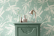 Summer Painted Palm Leaves, a Wallpaper Graphic by MalyskaStudio (Thumbnail 2 of 15)