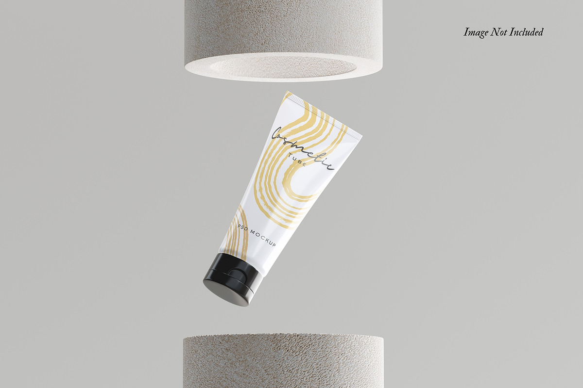 Cosmetic Tube Mockup V1, a Packaging Mockup by DSNA Mockup (Photo 3 of 5)