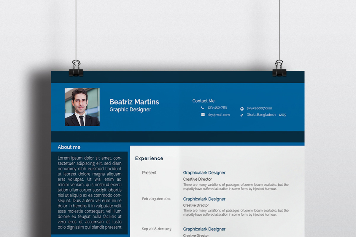 Dark Resumes, a Resume Template by Themefisher (Photo 5 of 5)