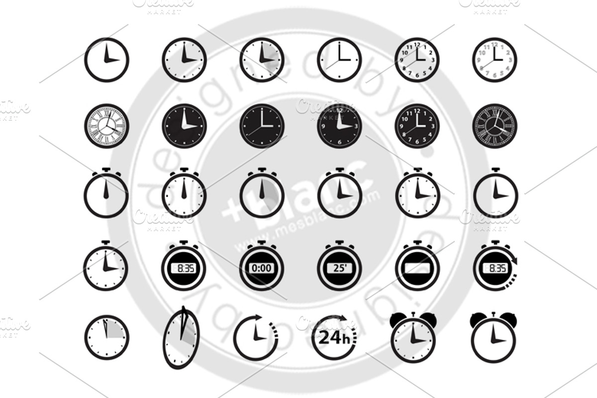 clocks icons, an Icon by mesblanc (Photo 1 of 3)
