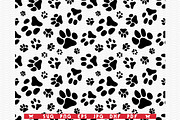 SVG Dog Footprint,Seamless wallpaper, a Pattern Graphic by DesignStudioRM (Thumbnail 2 of 3)