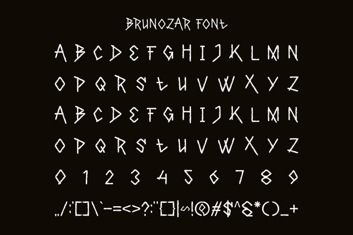 Brunozar - Brush Font, a Handwritten Font by Iqsiart Studio (Photo 4 of 6)