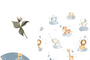 BUNDLE #1- Watercolor Patterns, an Animal Illustration by Flora+Bear (Thumbnail 7 of 10)