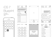 iOS Wireframe Blueprint, a Product Mockup by Tony Gines (Thumbnail 3 of 3)