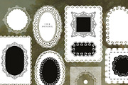 Vector Lace Frames & Vintage Doilies, an Object Graphic by Berentine.art (Thumbnail 10 of 15)