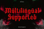 CS Arturo – Black Metal Font, a Blackletter Font by Craft Supply Co. (Thumbnail 6 of 8)