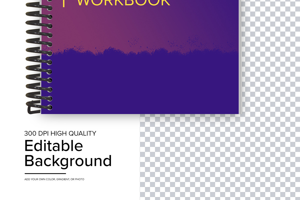 Spiral Bound Book Mockup, a Print Template by IFBdesign (Photo 2 of 9)