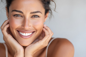 Natural beauty portrait of a smiling, a Person Photo by MistyDay