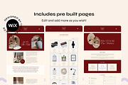 Wix Website Template Burgundy Luxe, a Wix Template by The Pixel Palace (Thumbnail 4 of 10)