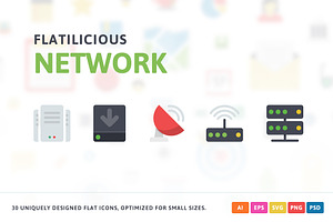 Network Flat Icons