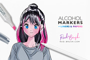 Procreate Alcohol Markers & Papers, a Brush Add-On by RadekBroz (Thumbnail 8 of 8)