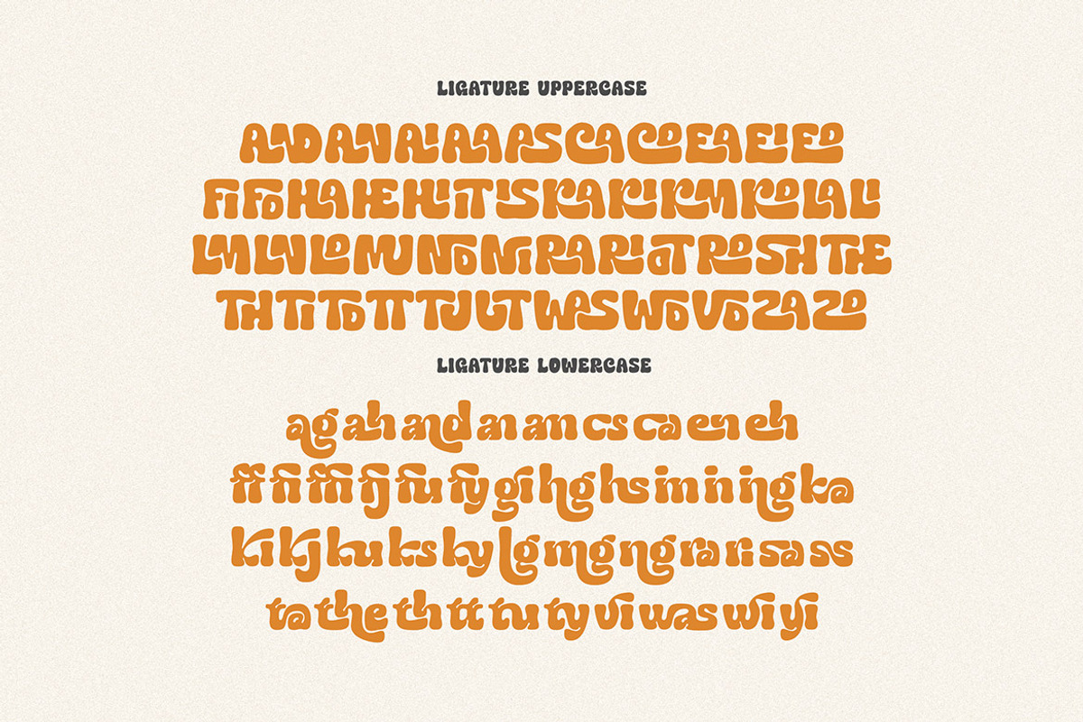 Thekaty Nianders Groovy Display Font, a Handwritten Font by Cruzine (Photo 7 of 8)
