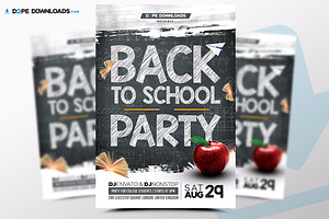 Back To School Party Flyer