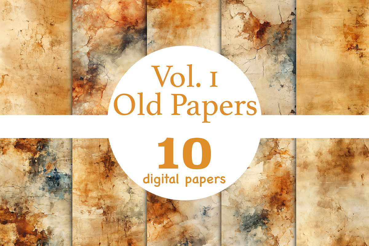 Old Digital Papers Bundle | Antique, a Pattern Graphic by GlamArtZhanna (Photo 1 of 3)