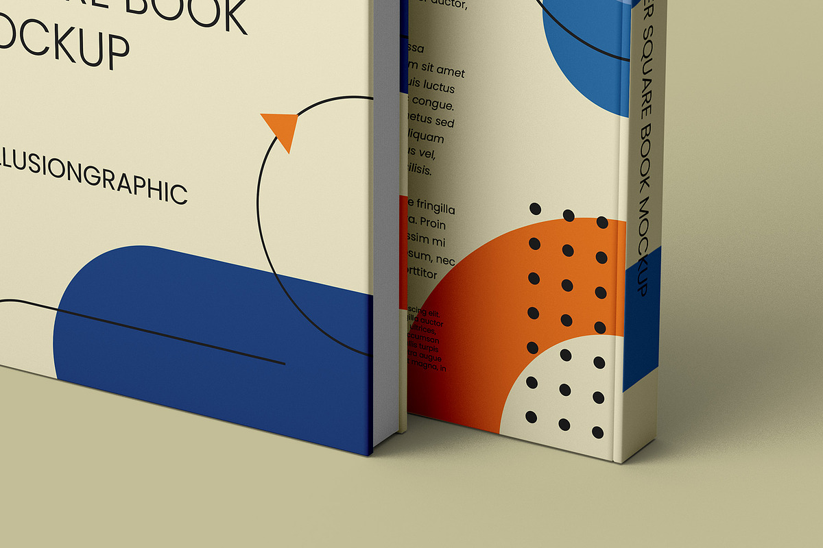 Hardcover Square Book Mockup v2, a Books & Magazine Mockup by Illusiongraphic (Photo 20 of 22)
