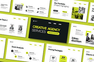Creative Agency Service Presentation, a Presentation Template by Mighty-Slide