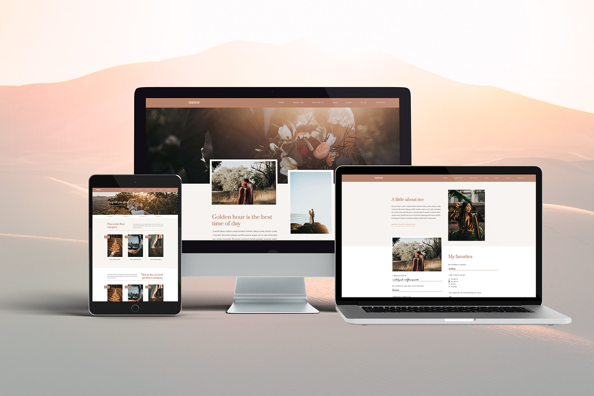 Naxos - Showit Website Template, a Websites & App Template by StudioMHilarius (Photo 1 of 3)