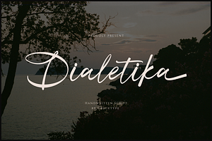 Dialetika | Handwritten Script, a Script Font by gracetype_studio