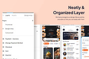 FoodCort - Food Delivery App Ui Kits, an UI Kit Template by Minialis (Thumbnail 4 of 6)