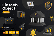 Fintech 3D Icons, an Object 3D Model by Azam Creative (Thumbnail 1 of 6)