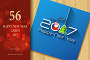 2017 Happy New Year Greeting Cars, a Background Graphic by GalaStudio (Thumbnail 1 of 10)