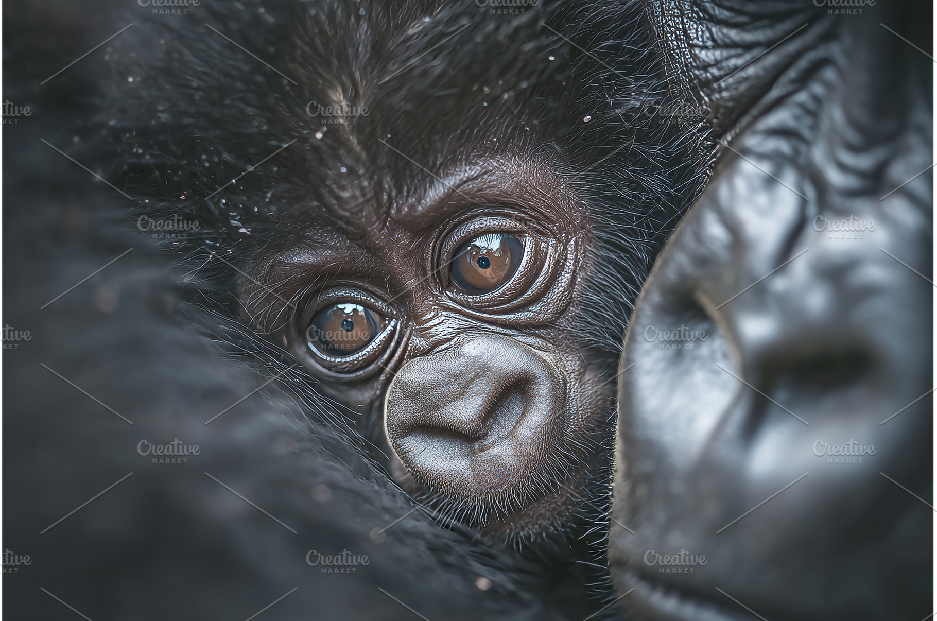 The mountain gorilla, specifically, an Animal Photo by ZinetroN