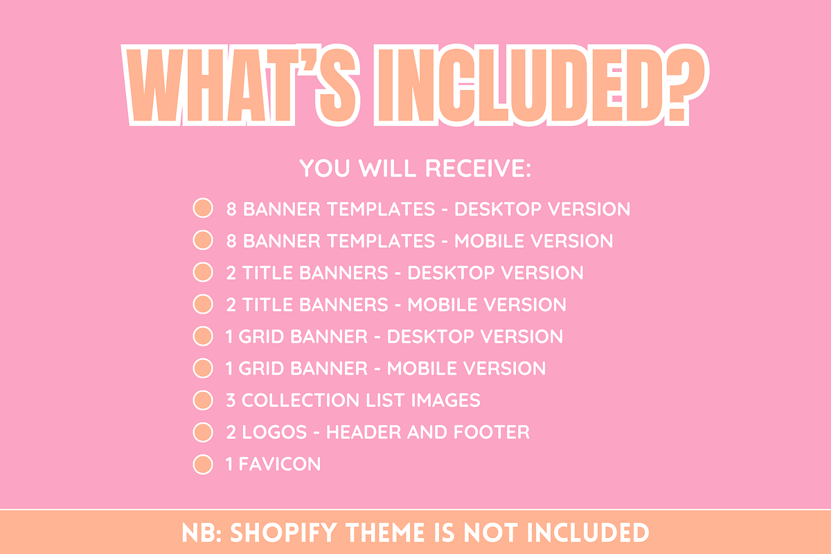 Cute Shop Banner Templates, a Shopify Template by SunshineStudioBoutique (Photo 2 of 7)