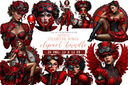 Gothic Steampunk Woman Clipart, an Illustration by DreamArtGraphic (Thumbnail 1 of 4)