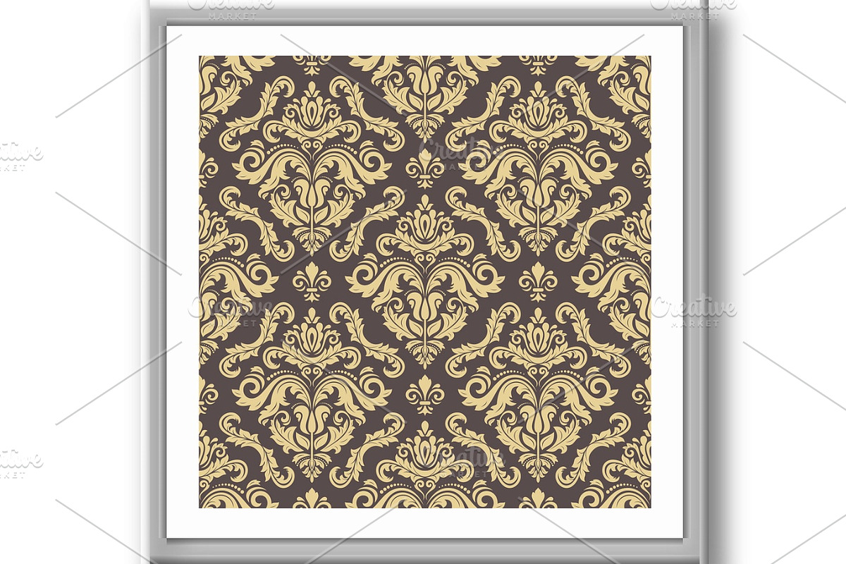 Orient Damask Seamless Background, a Pattern Graphic by FineArtStudio (Photo 3 of 3)