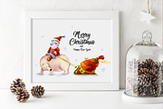 Christmas Greeting Card Template, a Card Template by ElephantArts (Thumbnail 6 of 8)