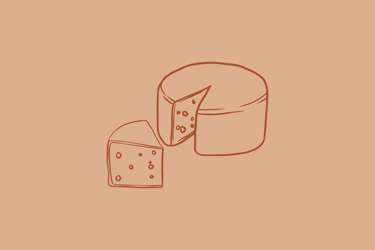 Vector Cheese Graphics, an Illustration by Dorey Kronick Art&Design (Photo 2 of 22)
