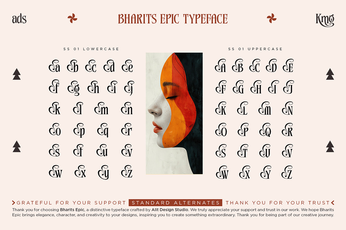 Bharits Epic Typeface, a Serif Font by alit design (Photo 15 of 20)