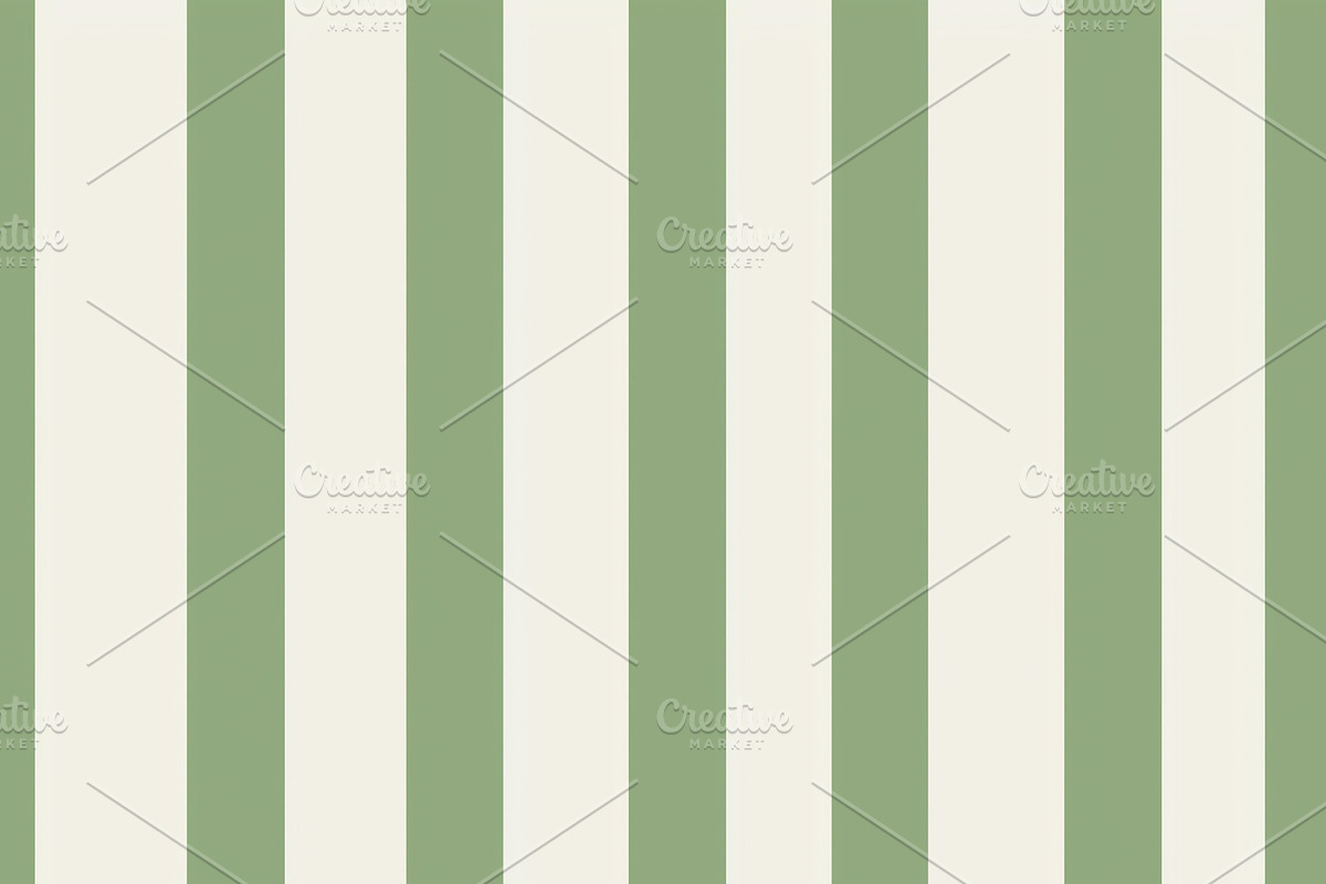 Seamless pattern, seamless green and white vertical stripes patt, a Pattern Graphic by Studio ANNA