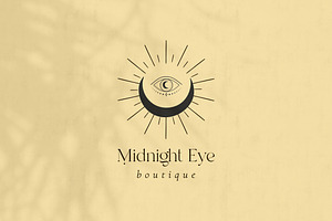 Midnight Eye Pre-Made Logo Designs.