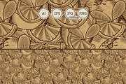 Fruits & Vegetables Vintage Patterns, a Pattern Graphic by ConceptCafe (Thumbnail 2 of 5)