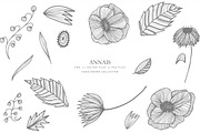 Clipart vector flowers -ANNAIS, an Illustration by AS Studio (Thumbnail 2 of 5)