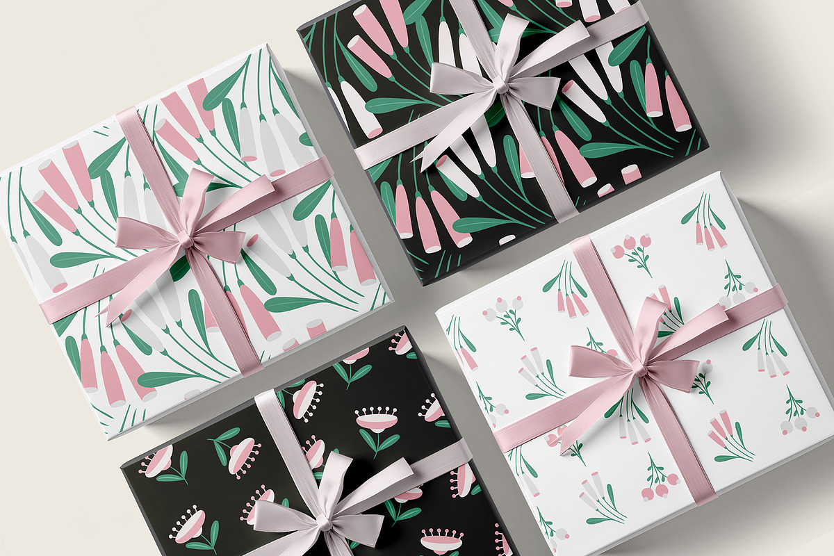 Vintage Flower Pattern Collection, a Pattern Graphic by Asya Melkonyan Patterns (Photo 14 of 15)