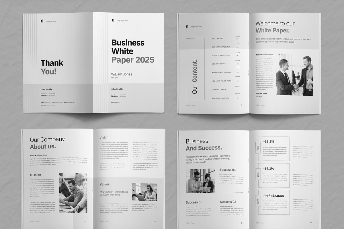 White Paper Layout, a Brochure Template by ContestDesign (Photo 2 of 3)