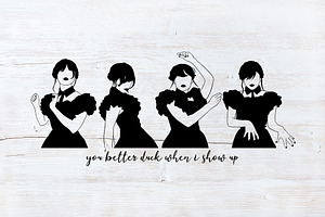 Wednesday Dance SVG