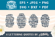 Express Yourself Lettering Quotes, a Decorative Illustration by Artlana (Thumbnail 1 of 2)